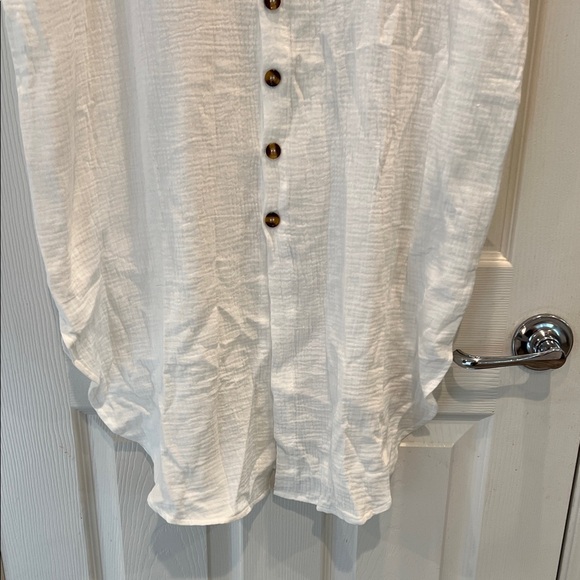 White Button-Down Maxi Dress - Picture 9 of 9